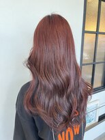 カルム ノエル(CALME noel) チェリーピンク×韓国風ゆるふわ巻