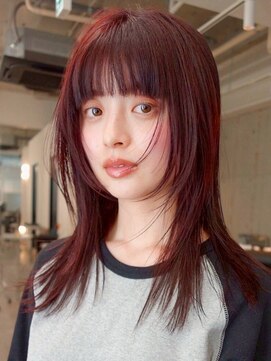 シティ(sity.) ミニウルフ/チェリーブラウン/デジタルパーマ