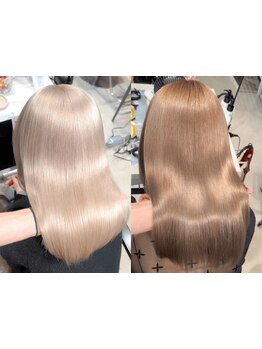 理想の色味と艶髪を両立。Deepカウンセリングで叶える、あなただけのハイトーン*[渋谷/ケアブリーチ]