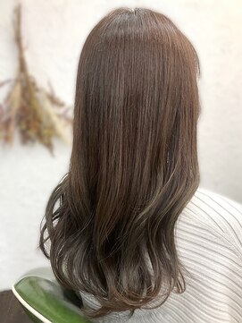 ハテナ(hatena) ロング×グレージュ