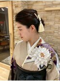 成人式/卒業式セット☆編み込みアレンジ/シニヨン/和装/袴/上品