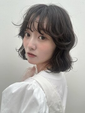 シエカ(CIECA.) 小顔/オリーブグレー/ココアベージュ/黒髪/レイヤー