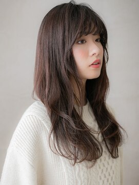 カバーヘア 上尾西口店(COVER HAIR) ダークアッシュヨシンモリ韓国風エアリーロングX上尾20代30代