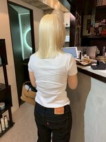 ペレ 原宿(PELE) ダブルカラー/ケアブリーチ/羽エクステ/原宿