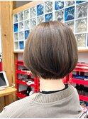 カット×ワンカラー　アッシュブラウン
