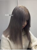 ブリーチあり透明感グレージュ