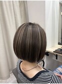 すじ感ハイライトカラー