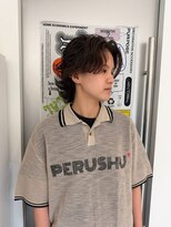 ウーズ ハラジュク(Ooze.HARAJUKU) ハッシュカットグレージュデザインカラーツートーンカラー原宿