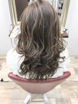 ヘアーサロン イルア 北越谷(hair salon I'LUNA) バレイヤージュグレージュ