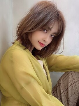 アグ ヘアー パム 茅野店(Agu hair pam) 《Agu hair》エアリーな色っぽくびれミディ