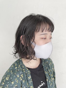 キャンバス バイ ネオリーブ 横浜西口(Canvas by neo.) 暗髪×くしゃっとパーマが可愛い◎【miku】