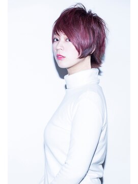 スウィッチ(Switch) スカーレット斜めバングマニッシュ小顔ウェーブショートボブ