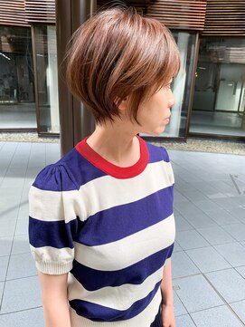 ミィ 表参道(mee.) 【mee.】ハセガワヒトシ　丸みベージュ　ショート