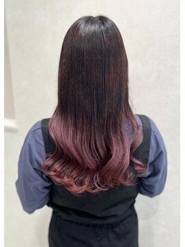 アッシュ 八王子店(Ash) 韓国/グラデーションカラー/ベビーピンク/ブリーチ/ケアブリーチ