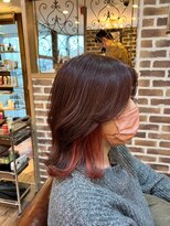ロク 白楽(rocu)&nbsp;前髪/マチルダボブ/ピンクベージュインナー/グレージュ[白楽駅]
