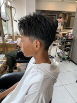 アイズ 海老名(AIZU) かきあげアップバングジェットモヒカンショートアップバング