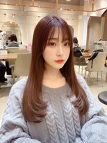 ロンド エスポワール 錦糸町(Lond espoir)&nbsp;レッドブラウンハッシュカット似合わせカット【韓国ヘア鈴木颯】