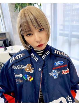 イコ(.ico) リップラインボブ×インナーカラー