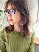 サイン 渋谷(SIGN)&nbsp;レイヤーカットインナーカラーイヤリングカラー色落ち綺麗表参道