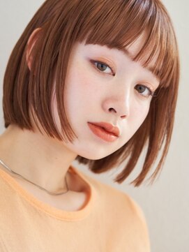 ミンクス渋谷スマートサロン(MINX shibuya smart salon) 切りっぱなしボブ エアリーロング 美髪 ピンクブラウン