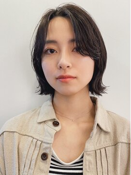 エルマノ 仙川(L mano) 大人ショートハイライト髪質改善キッズカット前髪30代40代