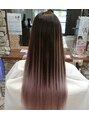 リー 梅田(Lee)&nbsp;ピンクパープルエクステ70本でグラデーションスタイルに☆