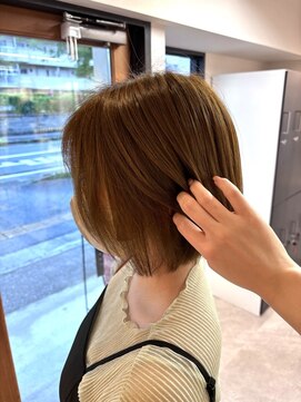 メアリーハリス(Mary Harris) 【Mary Harris】ボブスタイル×ミルクティーベージュ