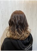 シルバーベージュのグラデーションカラー！【 TELAHIAR】