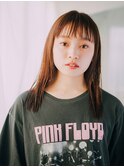 夏ウエットヘアオリーブベージュデザインカラーレイヤーカット