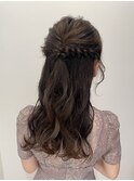 ヘアセットボブハイライトカラー大人ショートカット白髪ぼかし