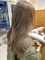 ノットバイベル 大宮(knot by belle)&nbsp;オリーブベージュ＊ナチュラルブリーチカラー