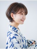 黒髪/ボブルフ/ネビージュ/小顔/ワンレン/30代/40代/50代
