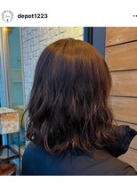 ディポット オブ ヘアー(depot of hair)&nbsp;肩上ボブパーマ