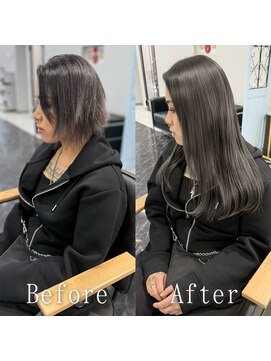 あるじゃんすー 横浜店 ダークグレー#シールエクステ#韓国#ホワイトグレージュ#横浜