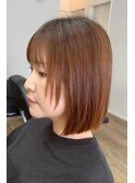 切りっぱなしボブ