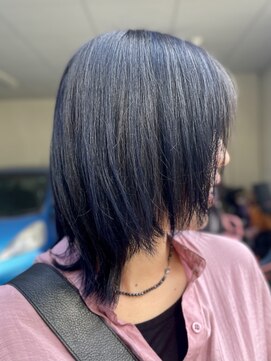 ショコラ 亀有(chocolat) デザインカラー×ダブルカラー×ブルーブラック