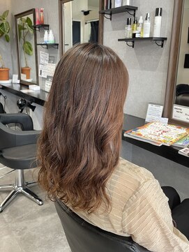 アットヘアー 上里イオン店 コテ巻き風パーマ