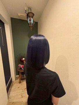 ヘアー ワークス ボナ 前橋店(HAIR WORKS bona.) 神秘的なダークトーンカラー◎艶感ボブ/髪質改善/艶感