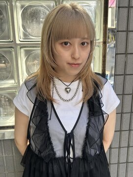 フェイス 石川町 (FACE) レイヤーカット×ベージュカラー/ハイトーン/ブリーチ