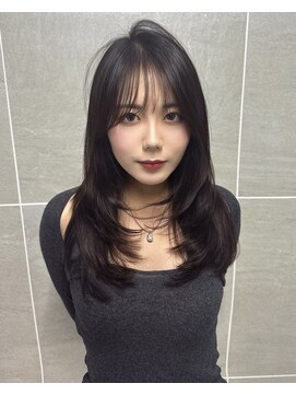 アンジェリカラボ 梅田店(ANGELICA LABO) 韓国風レイヤーカット×グレージュカラー