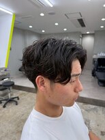 エッジ ヘア メイク(edge hair +make)&nbsp;メンズ/フェザーパーマ/ダウンパーマ/ニュアンスパーマ/流山