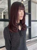 ジャストビューティマカロン 上大岡(Just Beauty macaron) 【mio】レイヤー/ワインレッド