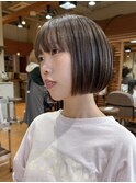 シンプルミニボブ/ブリーチなしベージュ/育てるベージュ