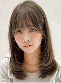 前髪イメチェンピンクベージュクールショートレイヤーカット