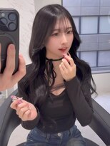 ナビ(NAVi)&nbsp;韓国風艶感ブラックロング×羽エクステ