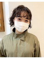 ラナ ナカガワ(Lana NAKAGAWA)&nbsp;Beforeも/バッサリボブパーマ/くるくるパーマ/耳掛けパーマ