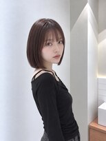 フォト 新宿三丁目(foto)&nbsp;髪質改善縮毛矯正地毛風ストレート切りっぱなしボブ