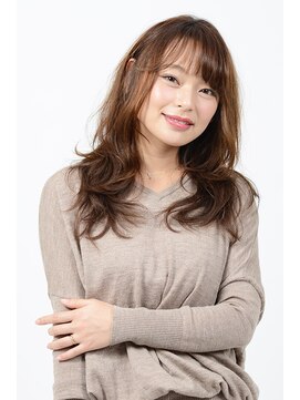 ヘアメイク アース 古川店(HAIR&MAKE EARTH) 軽やかフリンジバングロング