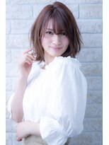 ヘアーアートシフォン 川口東口店(hair art chiffon) たまねぎアレンジも◎アッシュブラウンのくびれセミディ【川口】