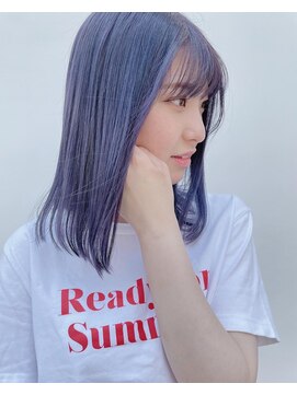 ジゼル(GiseL) 【GiseL】ラベンダーブルー ダブルカラーケアブリーチ髪質改善